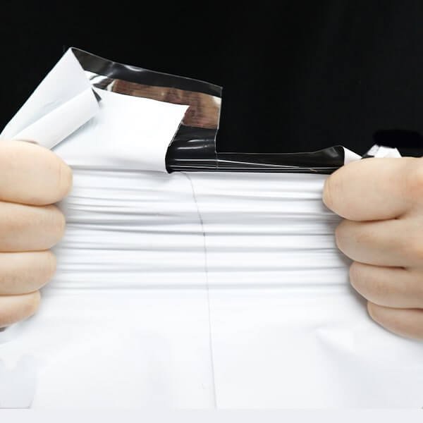 画像4: 宅配ビニール袋 A4サイズ 白 250x330+50mm #60 (4)