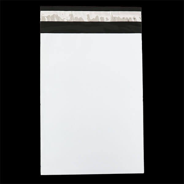 画像2: 宅配ビニール袋 B5サイズ 白 190ｘ260+50mm #60 (2)