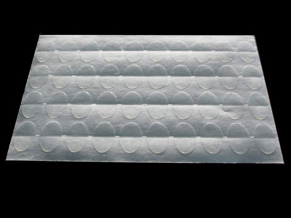 画像2: 透明封印シール 楕円 23x16mm (2)