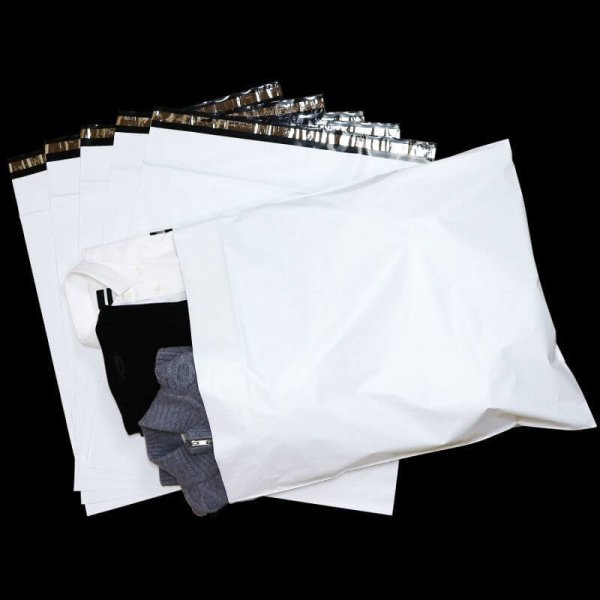 画像3: 宅配ビニール袋 60-70サイズ 白 600x700+50mm #60 (3)