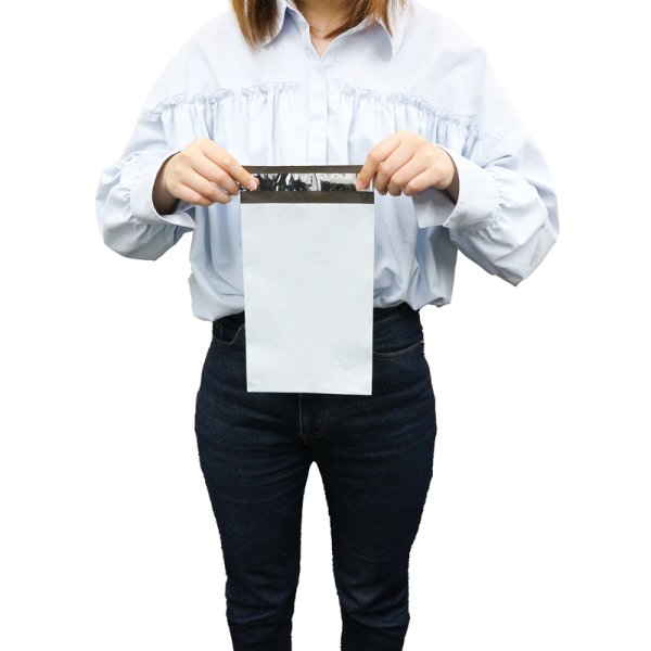 画像4: 宅配ビニール袋 15-23サイズ 白(ホワイト) 150ｘ230+40mm #60 (4)