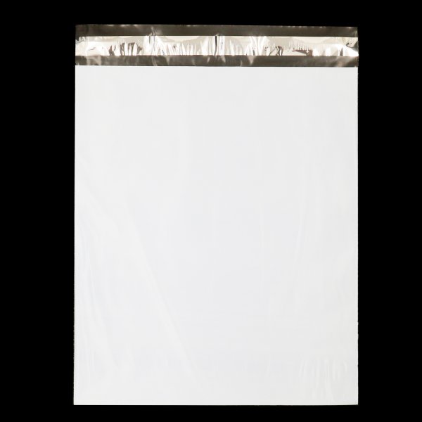 画像2: 宅配ビニール袋 30-36サイズ 白(ホワイト) 300ｘ360+40mm #60 (2)