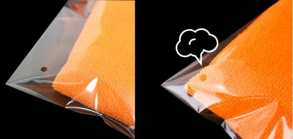 画像5: OPP袋テープ付 空気穴 A5用 標準#30 (5)