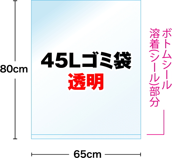 30 ゴミ袋45l 透明業務用 Ldpe ポリ袋 厚手 Opp袋のワークアップ